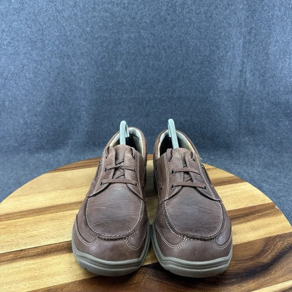 Finn Comfort Men’s Shoes Size 8W Brown Leather Lace Up Casual Germany Surfside